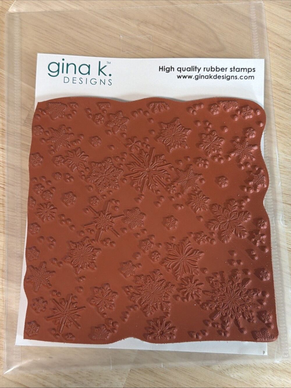 Gina K. Designs Cling Stamp - DELICATE SNOWFLAKE BACKGROUND